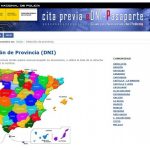 mapa españa dni pasaporte